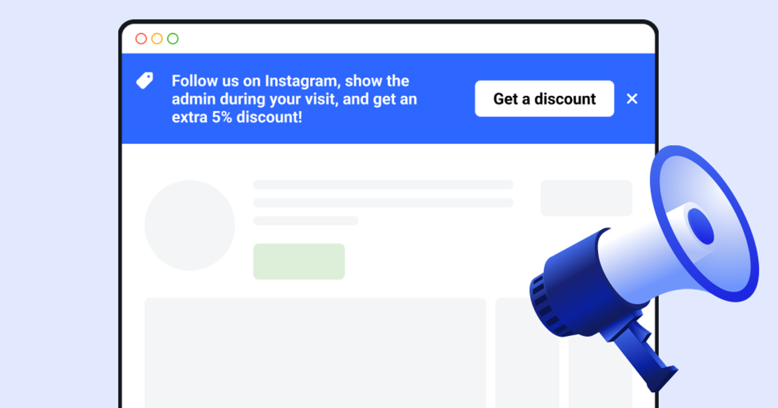 ⚡ Pannello promozionale per il tuo sito web